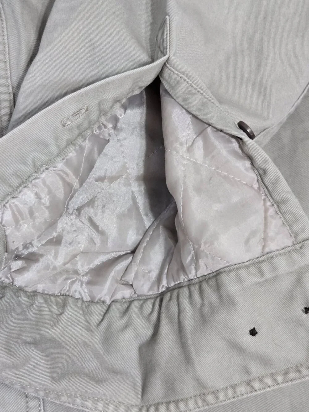 Vintage Y2K Levi's Sherpa Fleece Lined Button Up Shirt Jacket Shacket Mens L Tan
